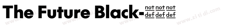 The Future Black字体转换